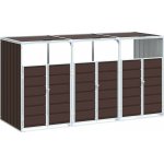 vidaXL Box na odpadky pro 3 tuny hnědý 216 x 81 x 115 cm ocelový – Zboží Dáma