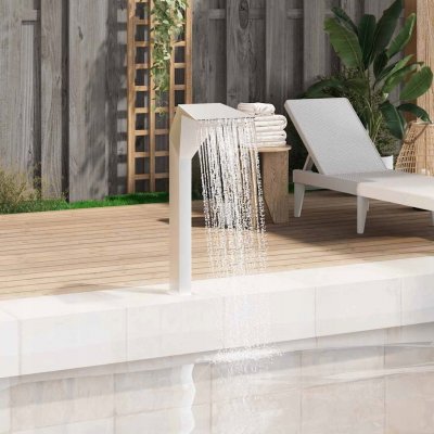 Bazénová fontána nerezová ocel 50 x 30 x 90 cm stříbrná – Zboží Dáma