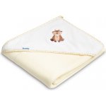 Sensillo Dětská froté osuška s kapucí 100x100 cm Jelínek smetanová – Zboží Dáma
