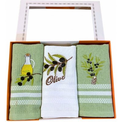 TiaHome Olive 3 ks 40 x 60 cm – Zboží Mobilmania