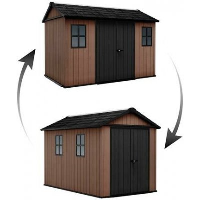 Keter Newton Plus wide 11x7,5 hnědý, s podlahou, 612042 – Hledejceny.cz