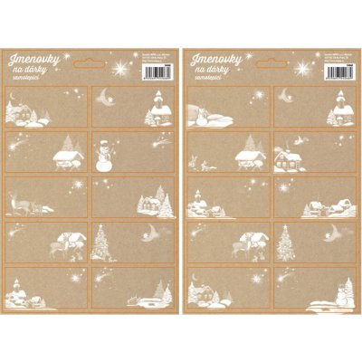 Jmenovky na dárky 10ks – Zboží Mobilmania