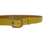 Penny Belts dámský kožený opasek 4632 žlutý – Zboží Dáma