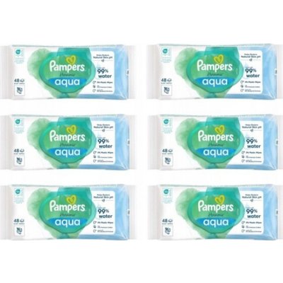 Pampers Harmonie Aqua vlhčené ubrousky 6 x 48 ks – Hledejceny.cz