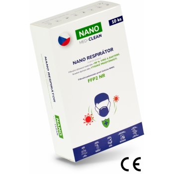 Nano Medical Nanovlákenný respirátor FFP2 nano Med. Clean tělový 10 ks