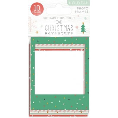 Creative World of Crafts Papírové rámečky na fotografie - Christmas adventure mix barev 10 ks – Zbozi.Blesk.cz