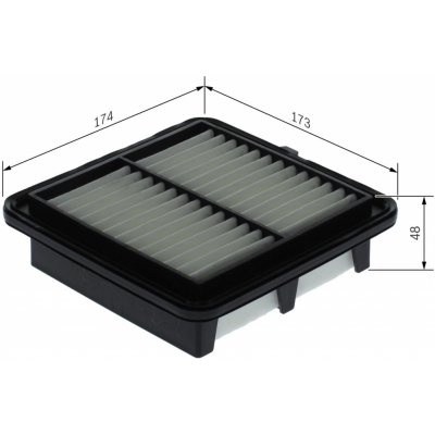 Vzduchový filtr BOSCH F 026 400 729 – Hledejceny.cz