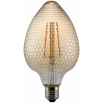 Nordlux Dekorativní LED broušená žárovka Avra v pěti provedeních 2 W 2200 K jantarová, 200 lm, 100 mm, 180 mm – Zboží Mobilmania