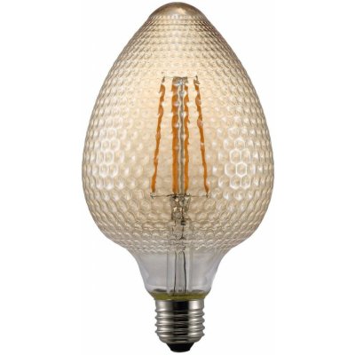 Nordlux Dekorativní LED broušená žárovka Avra v pěti provedeních 2 W 2200 K jantarová, 200 lm, 100 mm, 180 mm – Zboží Mobilmania