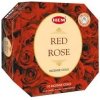 Vykuřovadlo Hem Chrámová vonná spirála Red Rose červená růže 10 ks Ø 13 cm