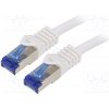 síťový kabel Logilink C6A071S Patch, S/FTP, 6a, lanko, Cu, LSZH, 5m, bílý