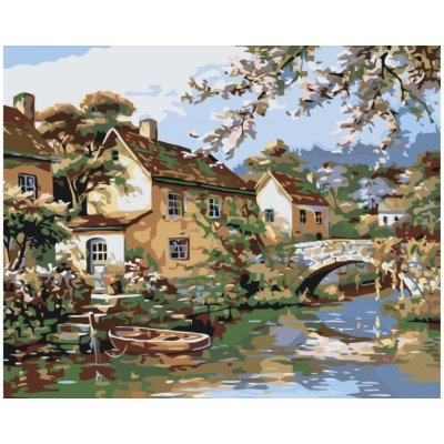 MALUJEŠ Malování podle čísel MLÝN Rozměr 80 x 100 cm Rámování bez rámu a bez vypnutí plátna – Hledejceny.cz