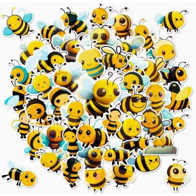 Set 50 samolepek včela (Samolepky včelička) – Zboží Živě