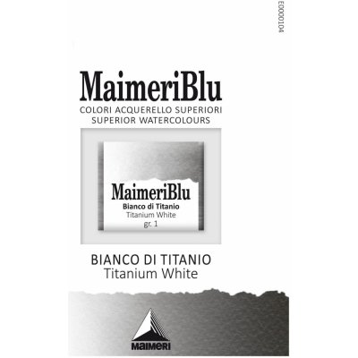 Maimeri Blu Akvarelová barva Titanium White 018 1,5 ml 1 ks – Hledejceny.cz