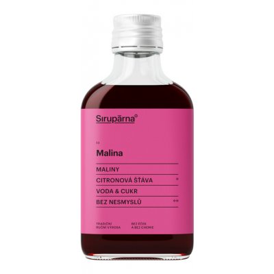 Sirupárna Domácí Malinový Sirup 100 ml – Sleviste.cz