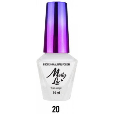 Molly Lac Bikini Lak na nehty biely č.20 Bílá 10 ml