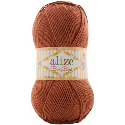 Alize Příze Baby best 572 hnědo-rezavá – Zboží Dáma