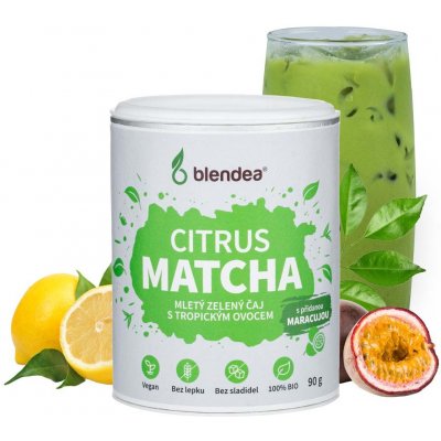 Blendea CITRUS MATCHA Zelený čaj s citrusovým ovocem 90 g – Zboží Mobilmania