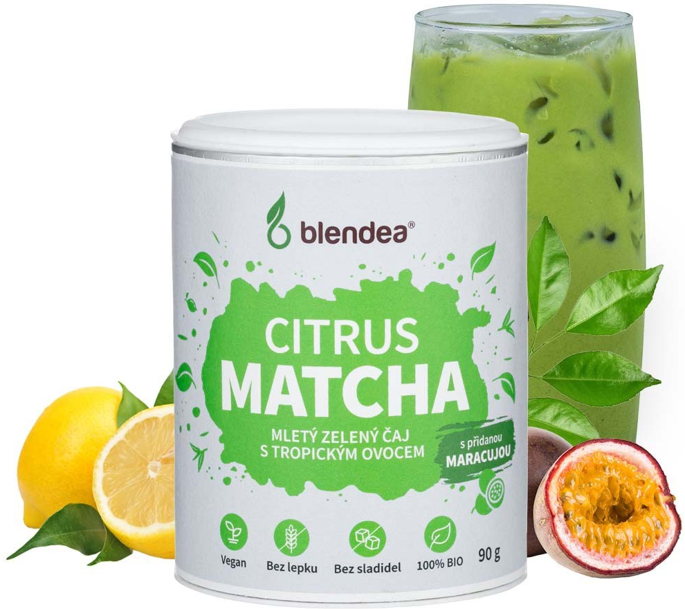 Blendea CITRUS MATCHA Zelený čaj s citrusovým ovocem 90 g