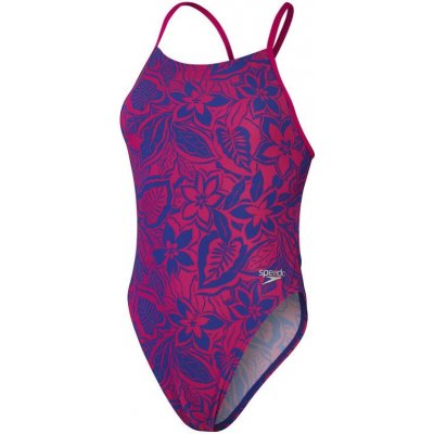 Speedo Allover Digital Tieback Chroma Blue/Electric Pink