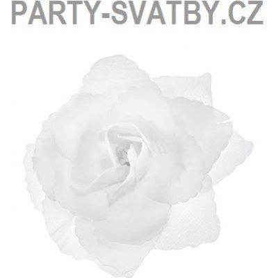 Růže lepící průměr 9cm, 3 ks bílá