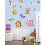 IMPOL TRADE SLK-6902 3D samolepky na zeď - zvířátka , rozměr 60 x 32 cm – Hledejceny.cz