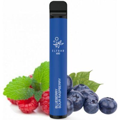 Elf Bar 600 Blueberry Sour Raspberry 10 mg 600 potáhnutí 1 ks – Zboží Dáma