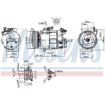 Kompresor klimatizace NISSENS 89313