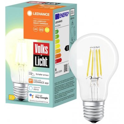 Ledvance LED Stmívatelná žárovka SMART+ A60 E27/6W/230V 2700K