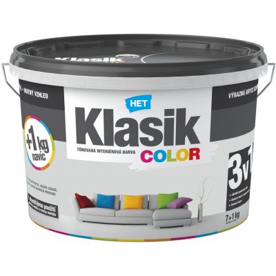 Het Klasik color 7+1kg 0117 šedý platinový – Sleviste.cz