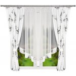 Fliying Hotová záclona Eleonora s černým peřím 400x160 cm – Hledejceny.cz