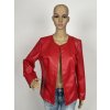 Dámské sako New Collection dámské červené koženkové sako Červená