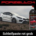 Porzelack brusná pasta červená hrubábez silikonu 1 l