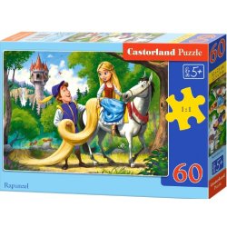 Castorland Locika na koni Rapunzel 60 dílků