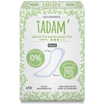 Tadam Dámské vložky z BIO bavlny Maxi Normal 18 ks – Zboží Dáma