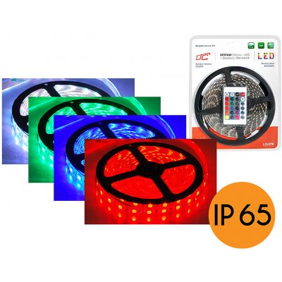 PS Set: RGB IP65 LED řetězec 300 SMD5050 LED 5m + driver + zdroj. – Hledejceny.cz