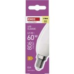 Emos LED žárovka Classic svíčka E14 6,5 W 60 W 806 lm teplá bílá – Sleviste.cz