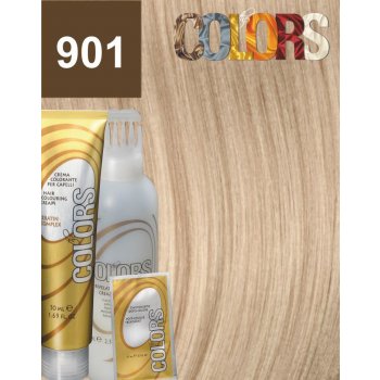 Colors Keratin Complex barva set 901 ultra světlá blond popelavá