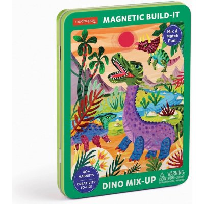 Mudpuppy Magnetická stavebnice Dino Mix-Up – Zboží Mobilmania