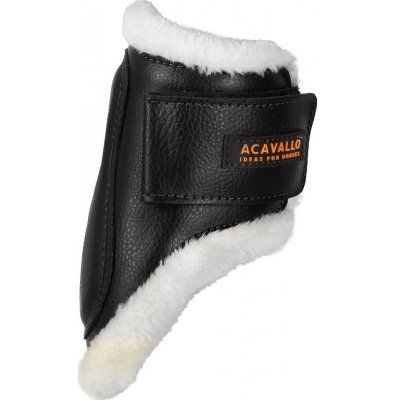 Acavallo Strouhačky Eco Wool/Eco Leather černá – Zboží Dáma