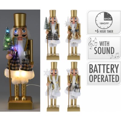 Koopman LED figurka louskáčka se zvuky různé druhy 8,5 x 6,5 x 28,5 cm 1 ks – Hledejceny.cz