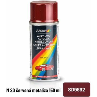 Motip Škoda akrylový autolak SD 9892 150 ml červená metalíza – Zbozi.Blesk.cz