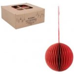 Bestent Dekorační papírové ozdoby Červené 7 cm 6ks – Zboží Mobilmania