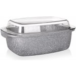 Banquet Pekáč s nepřilnavým povrchem Granite 32,5x21x11 cm 5,7 l poklice – Zboží Dáma