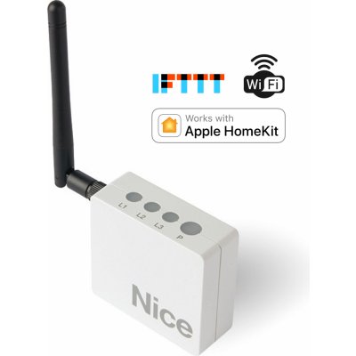 IT4WIFI inteligentní WIFI přijímač pro ovládání pohonu NICE s rozhraním IBT4N. Kompatibilní s Apple HomeKit a IFTTT. max počet uživatelů: android 20 ,IOS 16 – Hledejceny.cz