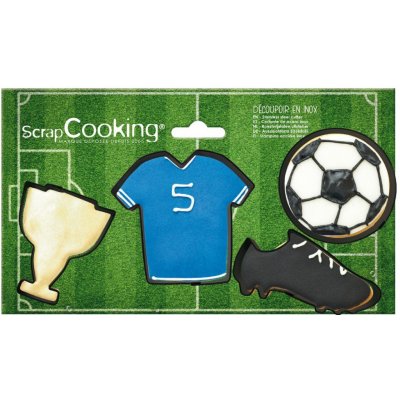 SCRAPCOOKING Fotbalová vykrajovátka na sušenky 4ks – Hledejceny.cz