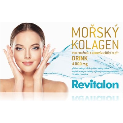 Revitalon Mořský kolagen drink prášek na přípravu nápoje krásné vlasy, nehty a pokožka 30x5,2 g