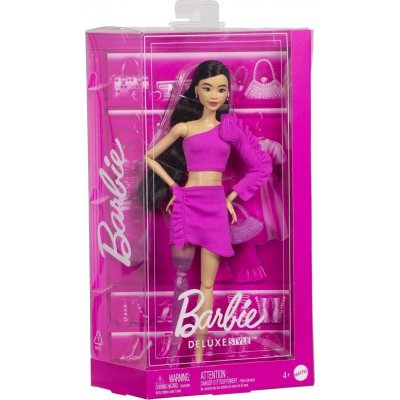 Mattel Barbie DELUXE MODELKA - ŠATY S RŮŽÍ – Zboží Dáma