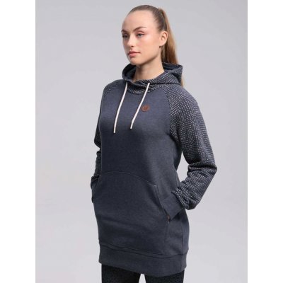 Loap Ebilita dámská mikina s kapucí CLW22149 Mood Indigo Melange Brown – Zboží Dáma