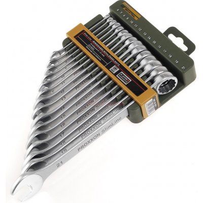 Proxxon sada očko-vidlicových klíčů 6-21 Slim-Line 15-dílná 23821 – Zboží Dáma